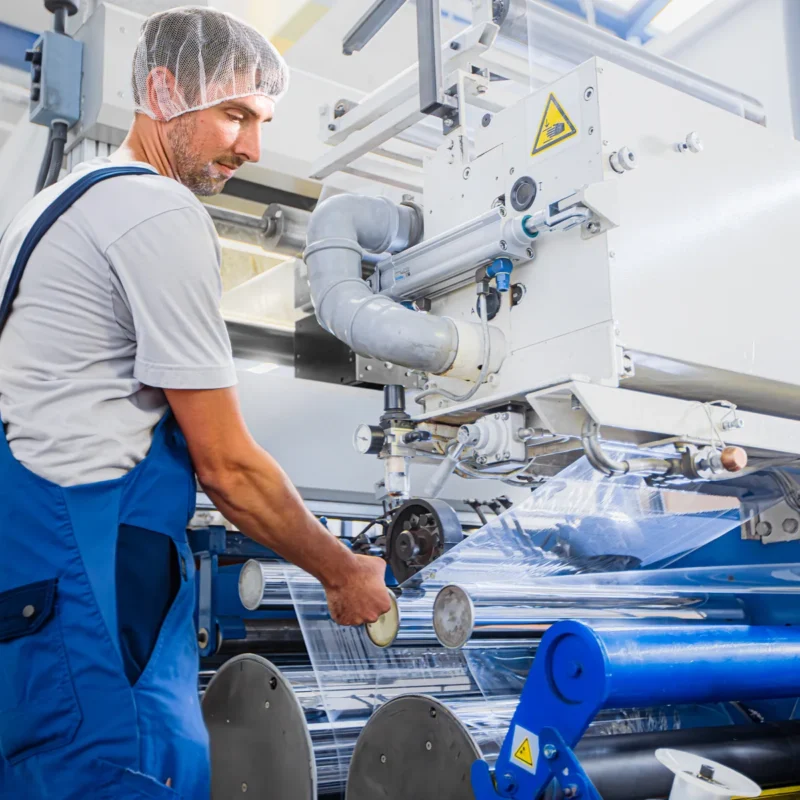 Mitarbeiter in der Produktion